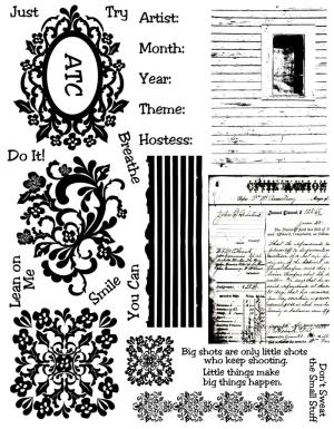 ATCs Rubber Stamps