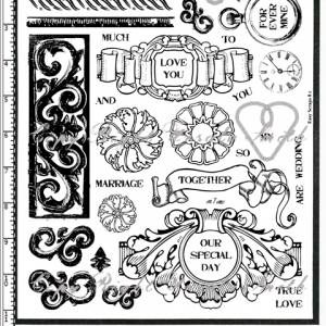 Wedding Anniversary Rubber Stamps