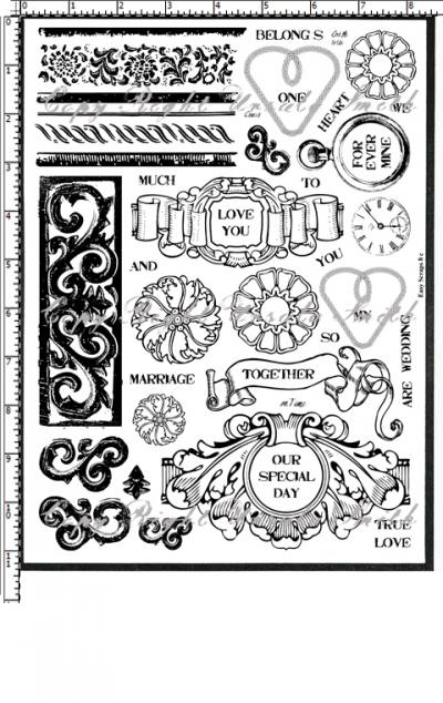 Wedding Anniversary Rubber Stamps