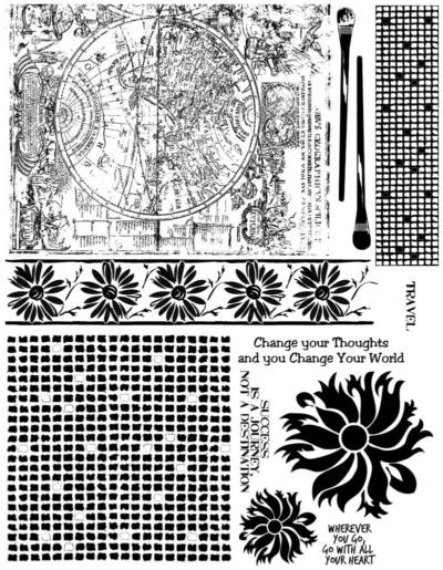 Map Rubber Stamps