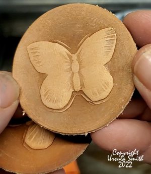 Leather Embossing Potter Press Impression Die Butterfly Shallow